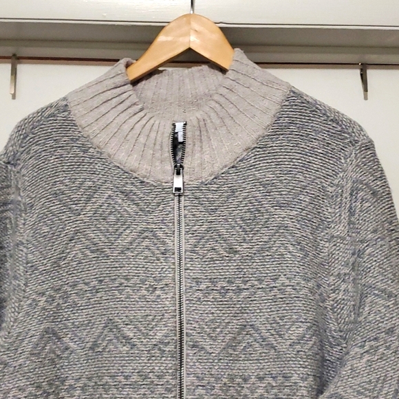 J. Jill Women’s Full Zip Grey Tunic Style Sweater Sz 2X - Picture 2 of 7